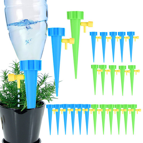 3/6/12PCS Automatic Drip Irrigation Tool Spikes Automatic Flower Plant Garden Watering Kit Adjustable Water Self-Watering Device ► Photo 1/6