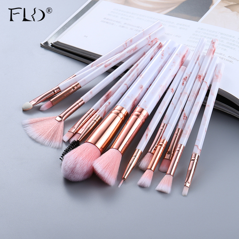 FLD5/15Pcs Makeup Brushes Tool Set Cosmetic Powder Eye Shadow Foundation Blush Blending Beauty Make Up Brush Maquiagem ► Photo 1/6