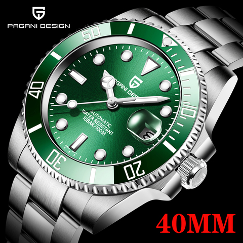 2022 PAGANI Design New 40mm Men Luxury Automatic Mechanical Wrist Watch Men Stainless Steel Waterproof Watch Relogio Masculino ► Photo 1/6
