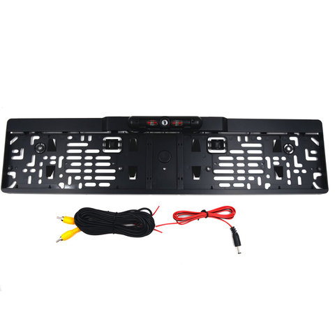 European Car License Plate Frame Number Plate Holder with 4 IR LED Backup Camera Car Rear View Camera Parking assistant camera ► Photo 1/6