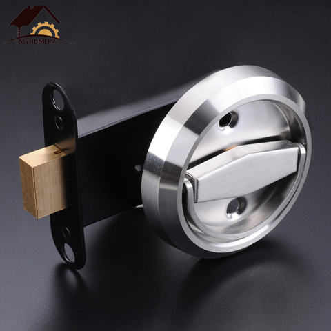 Myhomera Stainless Steel 304 Lock Recessed Invisible Handle Safety Hidden Door Locks Cabinet Pull Fire Proof Single-sided Locker ► Photo 1/6