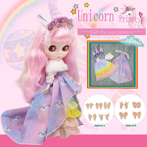 ICY Blyth doll Unicorn Maiden Combination Including the doll and clothes and hand set AB princess dressing 1/6bjd  ► Photo 1/1