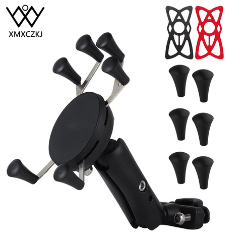 Motorcycle Handlebar Mount Rail  For Bike Mobile CellPhone Smartphone Holder For iPhone 11 8 7  Xiaomi mi 9 mix Phone Mounts ► Photo 1/6