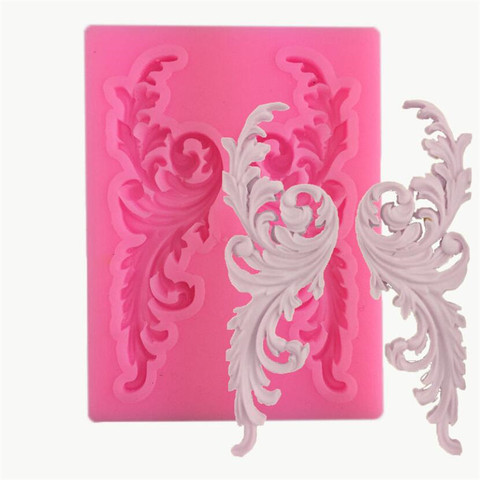 European Vintage Baroque Relief Silicone Fondant Lace Mold Gumpaste Chocolate Clay Candy Moulds Cake Border Decorating Tools ► Photo 1/6