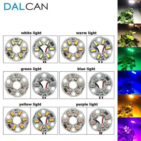 DALCAN High Brightness LED 5730SMD 3W 5V Color Lamp Bead Light Board Bulb Round Transformation Light Source 3W  with Dia  32MM ► Photo 1/5