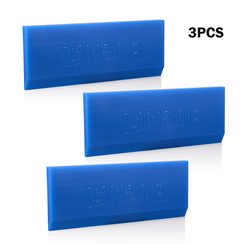 EHDIS 3PCS BlueMAX Rubber Blade for Window Glass Car Cleaning Carbon Fiber Vinyl Wrap Tint Squeegee Snow Ice Scraper Water Wiper ► Photo 1/6