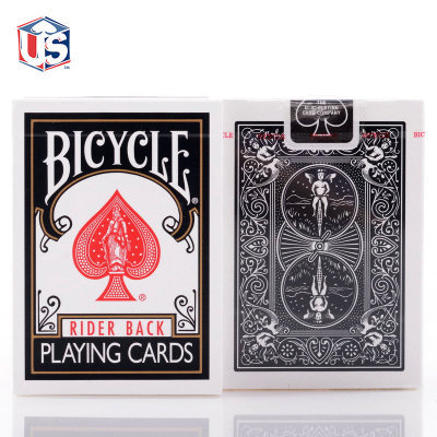 Bicycle Classic Black Deck Rider Back Playing Cards Standard Index Poker Magic Card Games Magic Tricks Props for Magician ► Photo 1/6