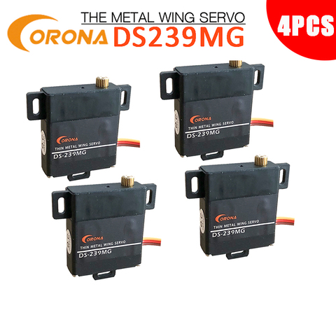 4PCS Corona DS239MG Digital Slim Wing Servo (Metal Gear) 4.6kg / 0.15sec / 22g RC Glider Servo ► Photo 1/5