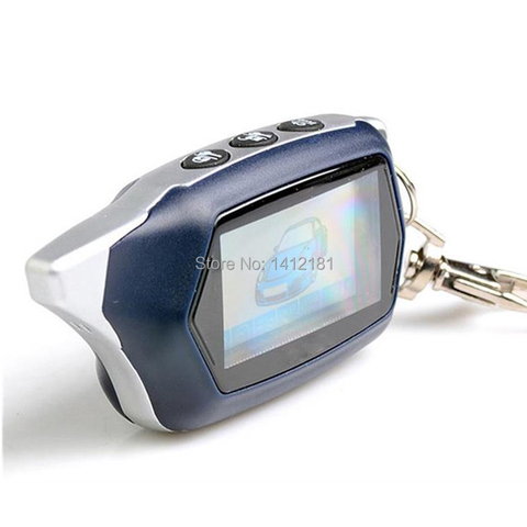 Russian version C9 Key Fob keychain Tamarack for 2-way starline C9 lcd Remote Control two way car alarm system ► Photo 1/2