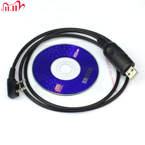 USB Programming Cable For Baofeng UV-5R 666S 777S 888S UV-B5 UV-B6 Radio with Program Software CD Walkie Talkie Accessories GT ► Photo 1/6