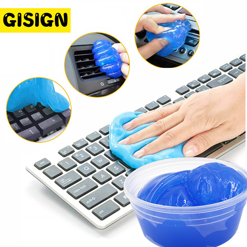 60ML Super Dust Clean Clay Dust Keyboard Cleaner Slime Toys Cleaning Gel  Car Gel Mud Putty Kit USB for Laptop Cleanser Glue