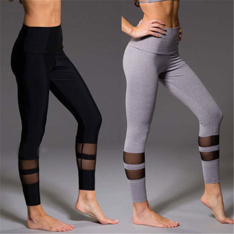 Mesh Sport Leggings Women Fitness Gym Yoga Pants Leggings Sportswear Bottoms Jogging Pants Female Running Tights Sports Clothing ► Photo 1/6