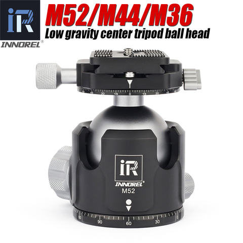 INNOREL M52/M44/M36 ball head panoramic video stand head new low center of gravity aluminum tripod ballhead maximum load 30KG ► Photo 1/6