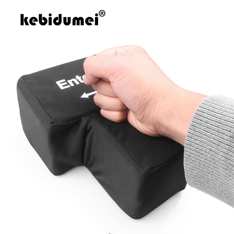kebidumei USB Enter Key Vent Pillow Soft Computer Button Return Key For Offices Decompression Pillow Stress Relief Toy ► Photo 1/6