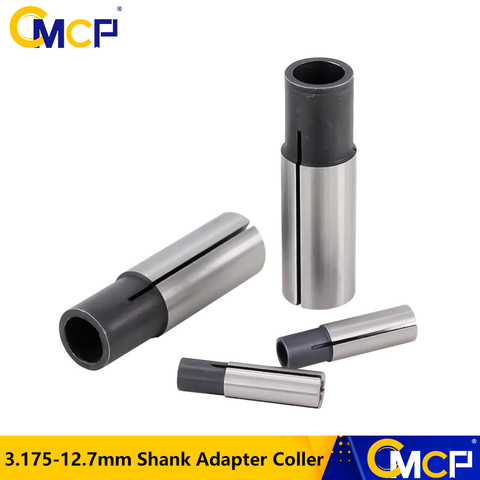 1pc CNC Router Tool Adapter Collet For Engraving Machine 3.175mm 4mm 6mm 6.35mm 12.7mm Milling Cutter Transfer Adapter ► Photo 1/6