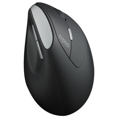 RAPOO MV20 Ergonomic Office Vertical Wireless Mouse 6 Buttons 600/1200/1600 DPI Optical Silent Click For PC/Laptop/Desktop ► Photo 1/6