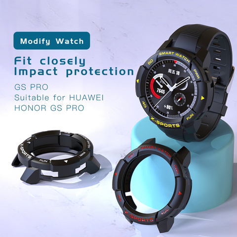 Case for huawei honor GS PRO Smart Watches Sport Cover TPU Shell Protector SIKAI Sport Accessories 2pcs 2.5D 9H HD Film Charger ► Photo 1/6