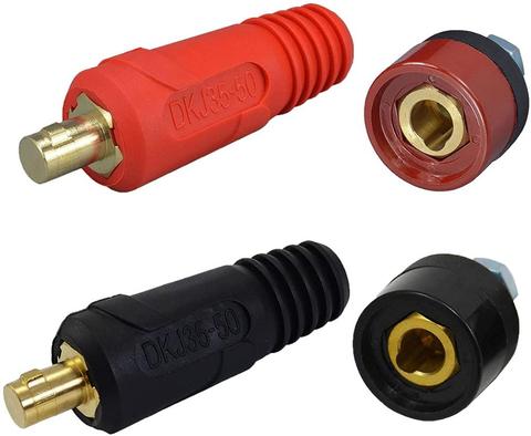 RIVERWELD TIG Welding Cable Panel Connector-plug and Socket DKJ35-50 & DKZ35-50 Dinze Quick Fitting 4pcs … ► Photo 1/4