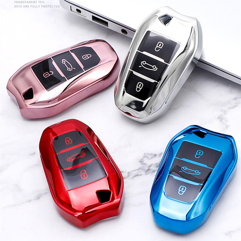 High Quality TPU Car Key Fob Case for Peugeot 208 5008 308 408 508 3008  4008 DS5 DS6 DS3 for Citroen C4 C5 X7 Smart Remote Cover - AliExpress