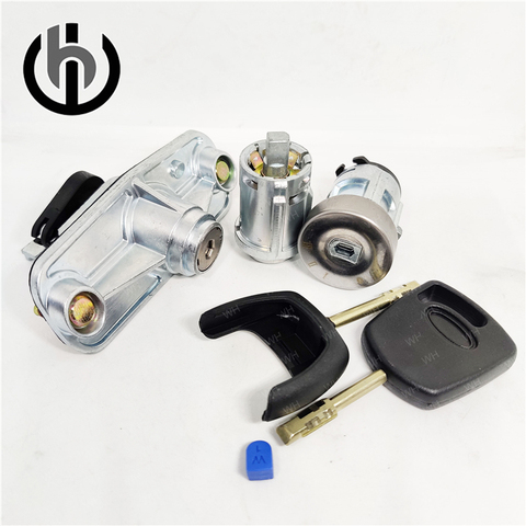 COMPLETE LOCK SET IGNITION SWITCH DOOR LOCK TRUNK LOCK FOR FORD MONDEO 2001-2007 OE LK1S71F22050AA ► Photo 1/6