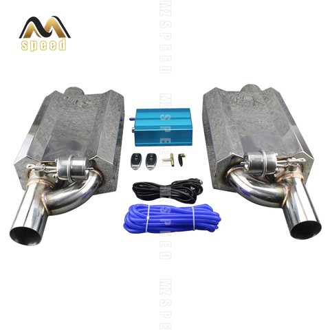 Accessories car exhaust pipe muffler 304 stainless steel exhaust pipe valve remote control modification muffler left and right ► Photo 1/6