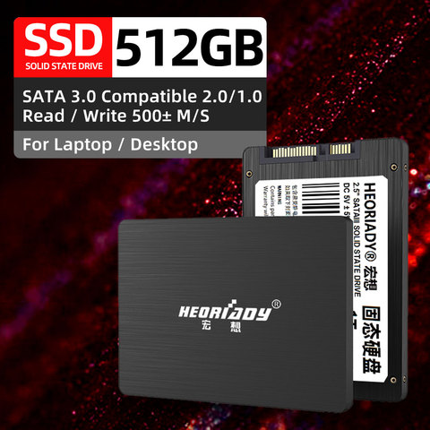 ssd 512gb sata 3 solid hard drive internal for laptop desktop ► Photo 1/6