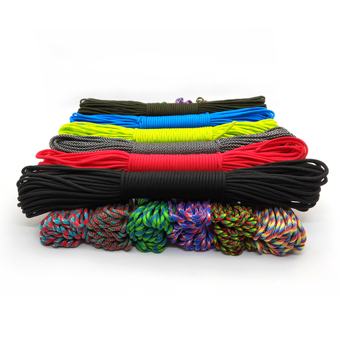 4 Size Dia.4mm 9 stand Cores Paracord for Survival Parachute Cord Lanyard  Camping Climbing Camping Rope Hiking Clothesline - Price history & Review, AliExpress Seller - Reliable DD Store