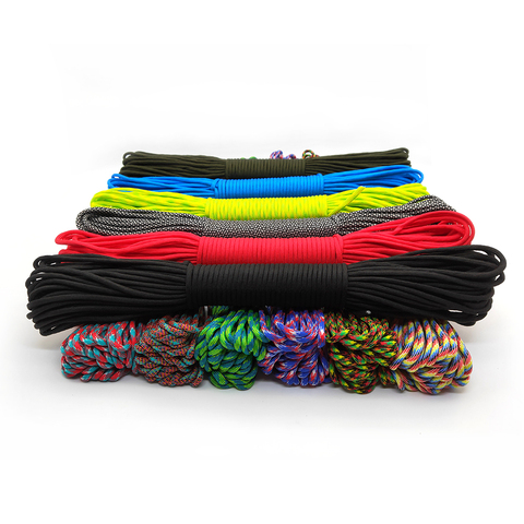 4 Size Dia.4mm 9 stand Cores Paracord for Survival Parachute Cord Lanyard Camping Climbing Camping Rope Hiking Clothesline ► Photo 1/6