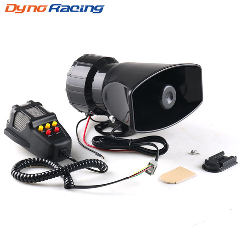 5-Sound Loud Car Warning Alarm Police Fire Siren 130dB Air Horn PA Speaker 12V 80W Car Accessories Car Warning Alarm ► Photo 1/6