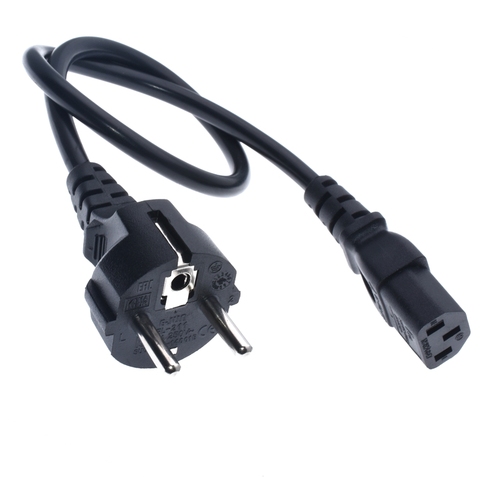 CEE7/7 Europe straight Schuko power cord plug to  IEC C13 mains cable 3X0.75mm square Power Wire 10A/250V ► Photo 1/6