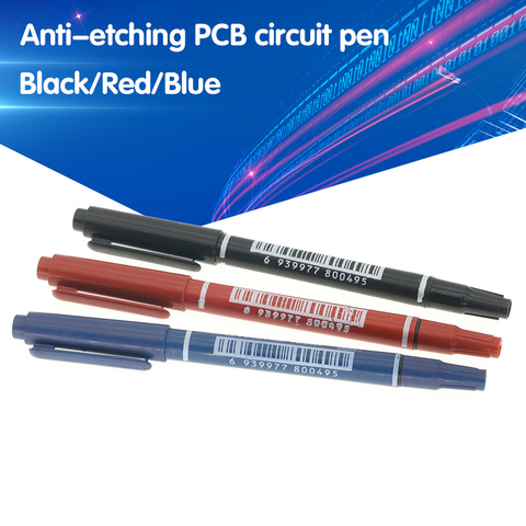 Smart Electronics CCL Anti-etching PCB circuit board Ink Marker Double Pen For DIY PCB ► Photo 1/6