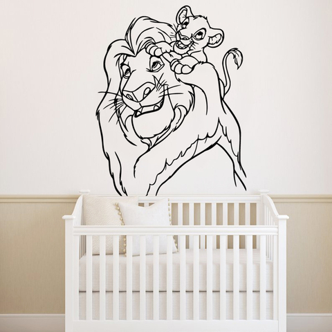 History Review On Hot The Lion King Wall Sticker Vinyl Wallpaper Stickers For Kids Rooms Decor Decal Pegatinas Pared Simba Aliexpress Er Appx - Disney Lion King Wall Stickers