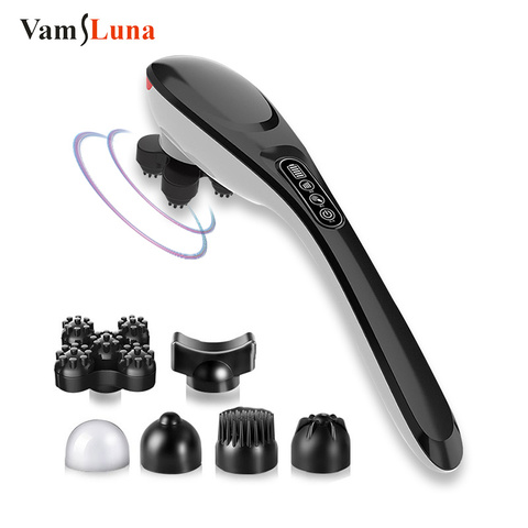 Cordless Handheld Back Massager , Rechargeable Electric Deep Tissue For Back Muscle Foot Neck Shoulder Leg Body Pain Relief ► Photo 1/6