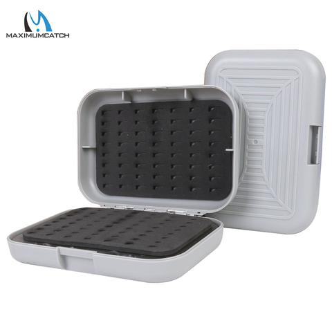 Maximumcatch Plastic Fly Fishing Box Swing Leaf Slit Easy-Grip Foam Hook Fly Box ► Photo 1/6