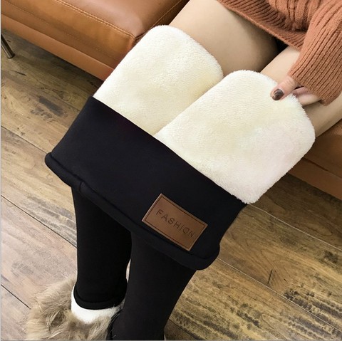 Winter Workout Clothes for Women Women Printing Warm Tight Thick Plush Wool  Waist Full Length Pants Trousers Leggings Slim Winter Warm Legging Winter