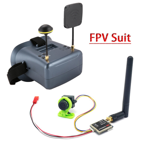 LS-008D 5.8G FPV Googles VR Glasses High Quality 40CH With 2000mA Battery with 600mw fpv transmitter+CMOS 1000TVL fpv camera ► Photo 1/6