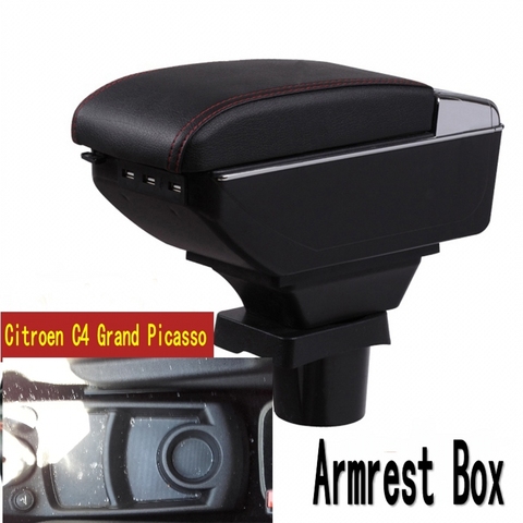 For C4 GRAND PICASSO armrest box central Store content box storage interior car-styling decoration accessories parts ► Photo 1/6