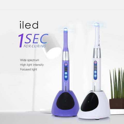 Dental Cordless iLed Curing Light 1 Second Cure Lamp 1000 mW/c㎡~2300mW/c㎡ Blue Light Wireless LED Curing Lamp Light ► Photo 1/6