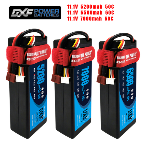 2PCS DXF Lipo Battery 3S 11.1V 5200mah 6500mah 7000MAH 50C 60C Hardcase  for RC Evader BX Car Truck Truggy Buggy ► Photo 1/5