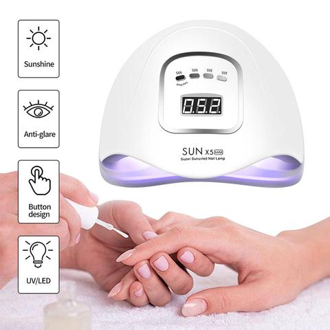 Drying Nails Lamp 80/54w UV LED Lamp For Manicure Nail Dryer Machine Gel Nail Polish Auto Sensing Nail Tools LCD Display ► Photo 1/6