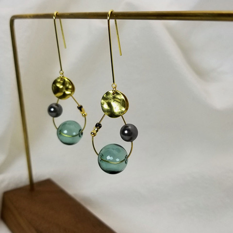 Original Chic Bubble Earrings For Women Handmade Glass Ball Dangle Earrings Unique Earings Fashion Jewelry 2022 Gift For Her ► Photo 1/6