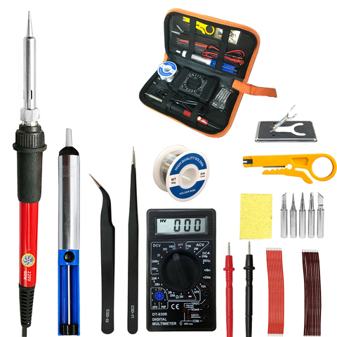 60W Temperature Adjustable Soldering Iron Electric Welding Solder iron station&soldering iron tips repair phones computer ts100 ► Photo 1/6