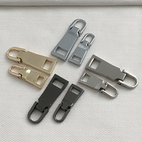 1PC Detachable 3# 5# Metal Zipper Sliders Pullers Zip Repair Kits Zippers Pull For Garment Bags DIY Sewing Crafts ► Photo 1/6