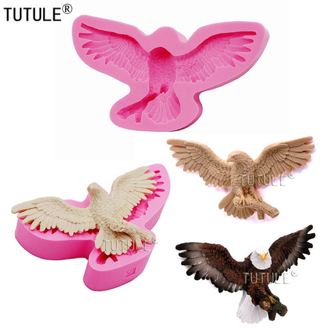 Bald Eagle Silicone Rubber Flexible Food Safe Mold- Resin Clay Fondant Chocolate Soap Silicone Jewelry Making Mold ► Photo 1/6