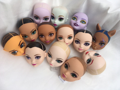 Monstering High Doll Toy Head No Hair Doll  Heads DIY Plants Hair Head Doll Bald Heads Original Rare Collection Head Toys ► Photo 1/6