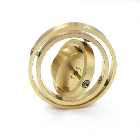 Pure copper precision mechanical triaxial gyro metal boy angular momentum gyroscope balance toy anti gravity ► Photo 1/1