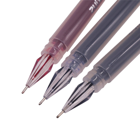 1-6 Pcs 0.38mm Large-capacity Ink Diamond Tip Red Blue Black Refill Gel Pen Student Stationery Writing Pen Office Shop ► Photo 1/6