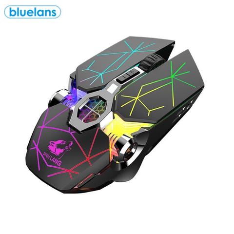 X13 2.4G Wireless Rechargeable Gaming Mouse Mute Click Breathe Light 2400dpi Portable Gaming Mouse For Laptop Desktop PC ► Photo 1/6