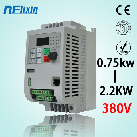 NFLIxin 9100/9000 380V 0.75KW/1.5KW/2.2KW Mini VFD Variable Frequency Inverter for Motor Speed Control Converter ► Photo 1/1