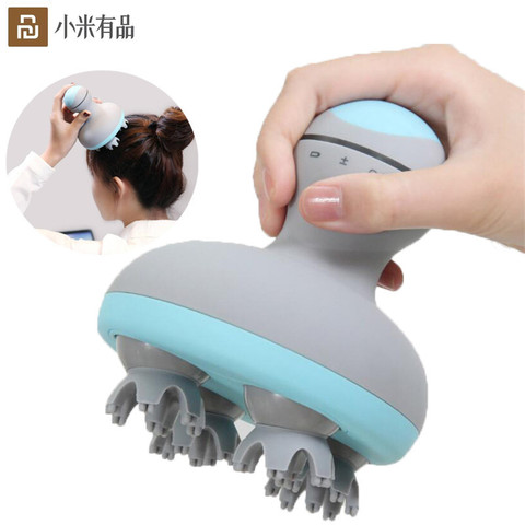 Youpin MINI head massager 3D stereo massage two way surround Four Wheel Rotation 6 kinds of massage manual massage instrument ► Photo 1/6